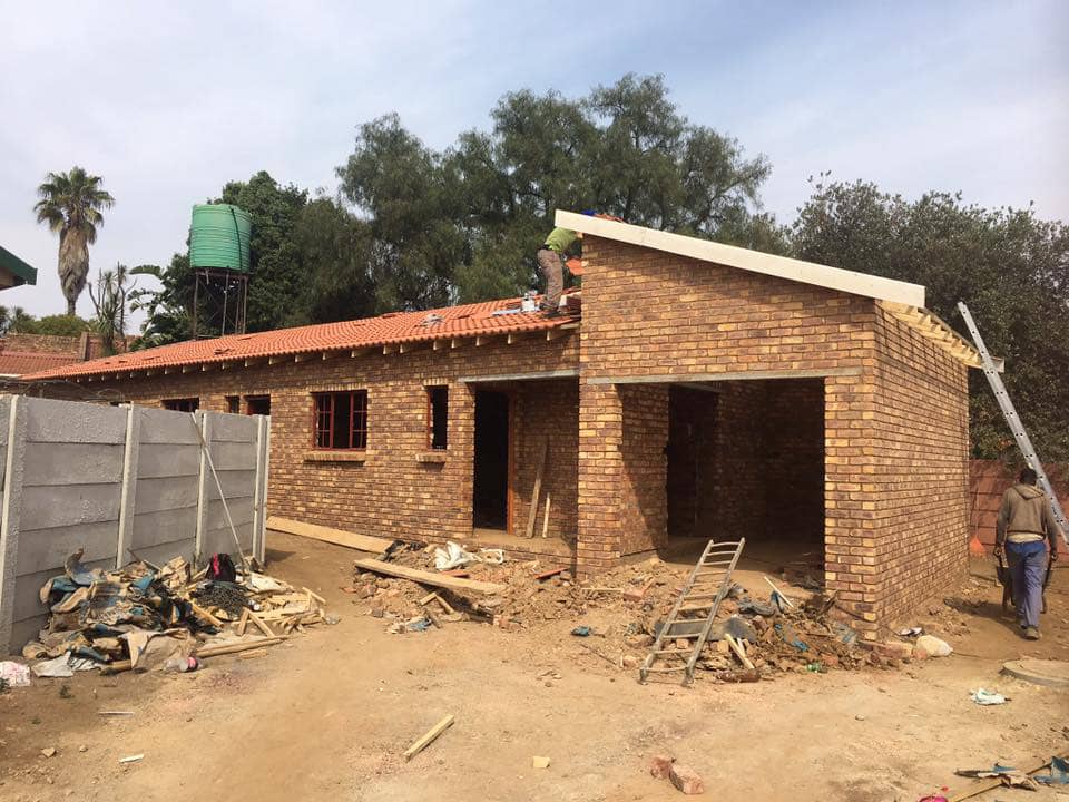 House renovations in Zimbabwe
